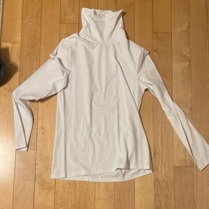 Talbots Cream Turtleneck Long Sleeve Top